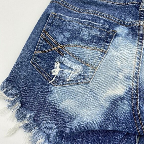 Aeropostale Sz 4 Bayla Distressed Bleached Cut Off - Picture 8 of 8